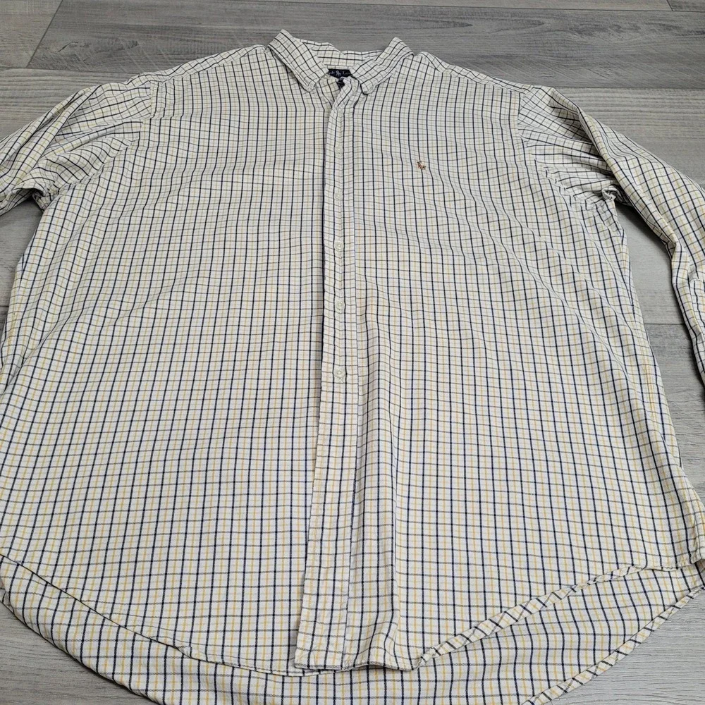 Ralph Lauren Shirt Mens‎ 17½ 34/35 Yarmouth Oxford Pony🐎 Long Sleeve Preppy